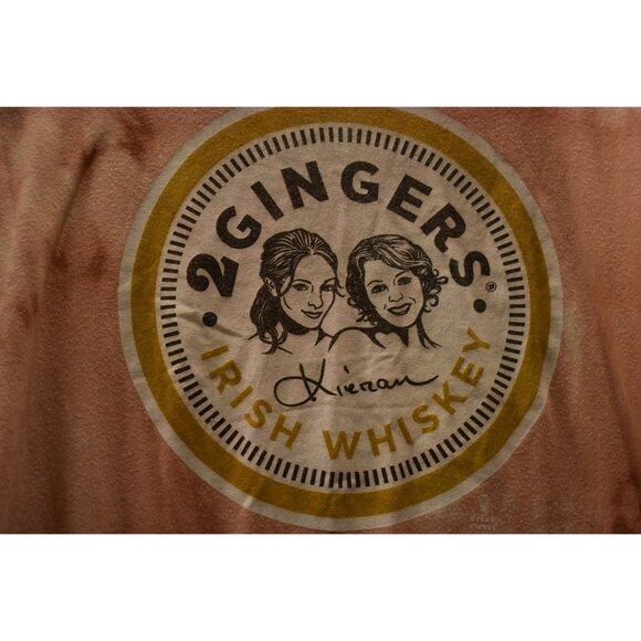 Unisex 2 Gingers Irish Whiskey Custom Bleach Dye T-shirt L - Picture 2 of 4